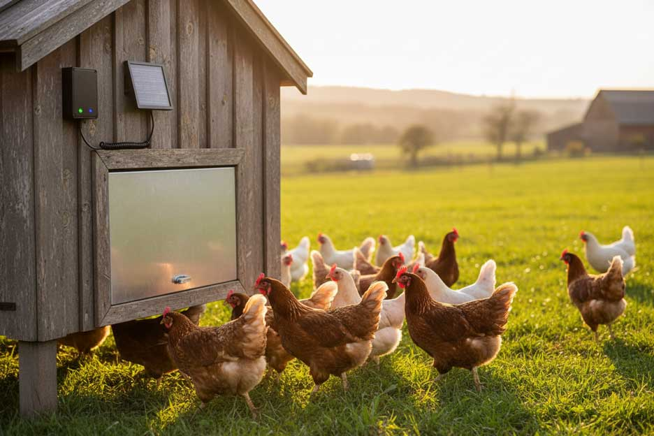 Automatic chicken coop door