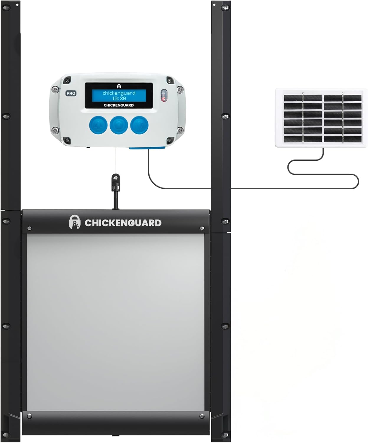 Product image: ChickenGuard solar coop door and control unit